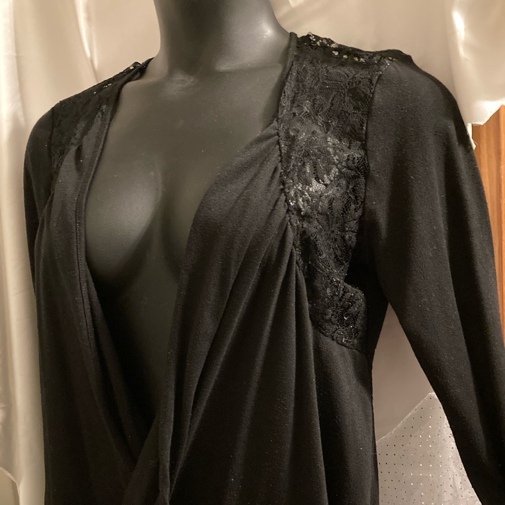 Black/Lace Cardigan